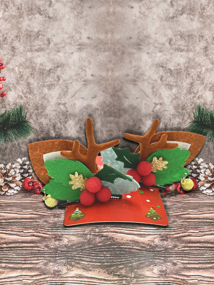 Festive Fawn Ear Hair Clip